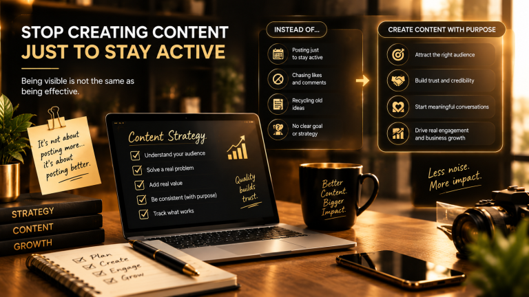 Stop Creating Content Just to Stay Active